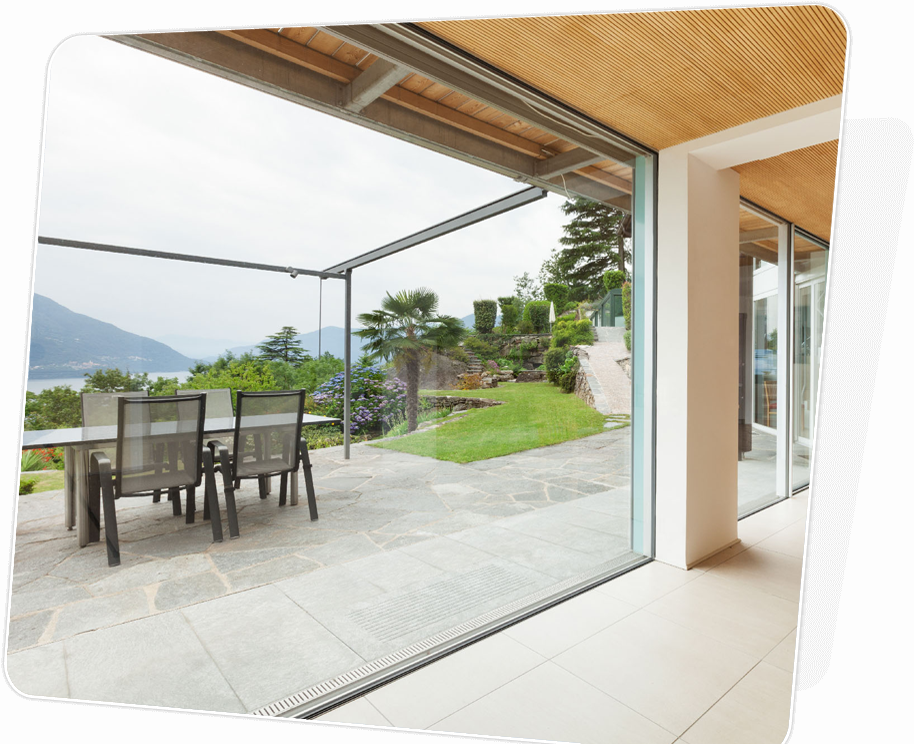 Terrassenüberdachung klar